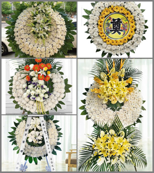 广东东莞市凤岗镇黄洞村花圈速递